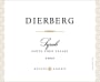 Dierberg Estate Grown Syrah 2007  Front Label