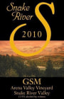 Snake River Winery Arena Vineyard GSM 2010 Front Label