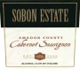 Sobon Estate Cabernet Sauvignon 2010  Front Label