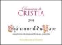 Domaine de Cristia Chateauneuf-du-Pape 2008 Front Label