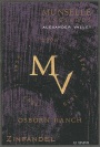 Munselle Vineyards Osborn Ranch Zinfandel 2014 Front Label