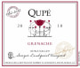 Qupe Sawyer Lindquist Vineyard Grenache 2010  Front Label