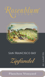 Rosenblum Cellars Planchon Vineyard Zinfandel 2006  Front Label