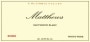 Matthews Winery Sauvignon Blanc 2006  Front Label