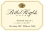 Bethel Heights Pinot Blanc 2016  Front Label