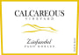Calcareous Vineyard Zinfandel 2012  Front Label