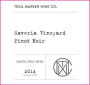 Trail Marker Wine Co. Saveria Vineyard Pinot Noir 2014  Front Label