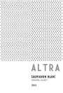 Altra Sauvignon Blanc 2013  Front Label