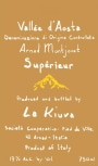 La Kiuva La Kiuva Arnad-Montjovet Superieur 2016  Front Label