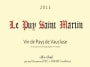 Chateau Puy de Saint Martin  Vin De Pays De Vaucluse Red 2013  Front Label