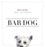 Bar Dog Red Wine 2020  Front Label