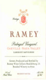 Ramey Pedregal Vineyard Cabernet Sauvignon (3 Liter - Signed Bottle) 2012  Front Label