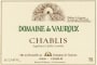 Domaine de Vauroux Chablis (375ML half-bottle) 2020  Front Label