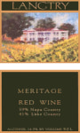 Langtry Estate Meritage 2001 Front Label