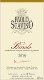 Paolo Scavino Barolo (375ML half-bottle) 2018  Front Label