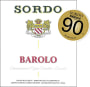 Giovanni Sordo Barolo 2012  Front Label