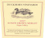 Duckhorn Estate Grown Merlot 1997  Front Label