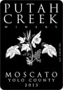 Putah Creek Winery Moscato 2013 Front Label