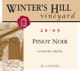 Winter's Hill Vineyard Estate Pinot Noir 2005  Front Label