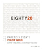Pareto's Estate Eighty20 2016  Front Label