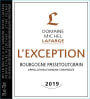 Domaine Michel Lafarge Bourgogne Passetoutgrain L'Exception 2019  Front Label