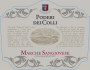 Poderi dei Colli Marche Sangiovese 2016  Front Label
