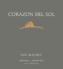 Corazon del Sol Malbec 2011  Front Label