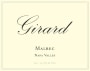 Girard Malbec 2014  Front Label