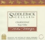 Saddleback Chardonnay 2007  Front Label
