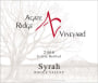 Agate Ridge Vineyard Syrah 2006  Front Label
