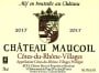 Chateau Maucoil Cotes du Rhone Villages 2017  Front Label