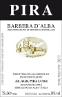 Luigi Pira Barbera d'Alba 2015  Front Label