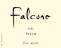 Falcone Syrah 2012  Front Label