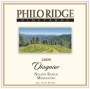 Philo Ridge Vineyards Nelson Ranch Viognier 2008 Front Label