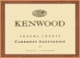 Kenwood Sonoma County Cabernet Sauvignon 2001 Front Label
