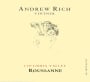 Andrew Rich Roussanne 2006 Front Label