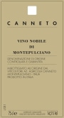 Canneto Vino Nobile di Montepulciano 2012  Front Label