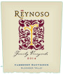 Reynoso Family Vineyards Cabernet Sauvignon 2014  Front Label