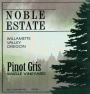 Noble Estates Single Vineyard Pinot Gris 2016 Front Label