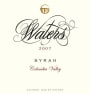 Waters Syrah 2007 Front Label