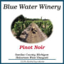 Blue Water Winery and Vineyard Pinot Noir 2011  Front Label