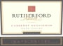 Rutherford Ranch Reserve Cabernet Sauvignon 2003 Front Label
