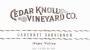 Palmaz Cedar Knoll Vineyard Cabernet Sauvignon 2009 Front Label