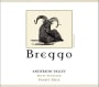 Breggo Cellars Wiley Vineyard Pinot Gris 2009 Front Label