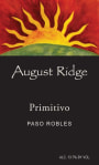 August Ridge Primitivo 2015 Front Label