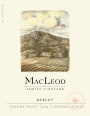 MacLeod Family Vineyard Merlot 2013 Front Label