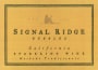 Signal Ridge Vineyards Brut Sparkling Wine  Front Label
