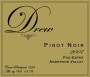 Drew Fog-Eater Pinot Noir 2007  Front Label