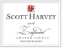 Scott Harvey Old Vine Reserve Zinfandel 2006  Front Label