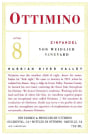 Ottimino Little 8 Von Weidlich Vineyard Zinfandel 2004 Front Label